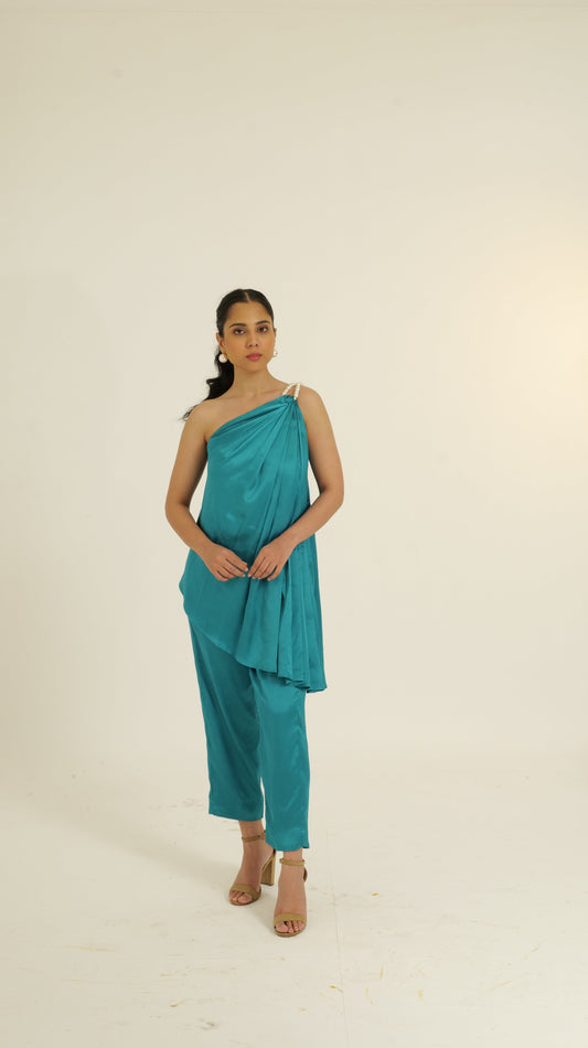 Tamanna Satin Ferozi set