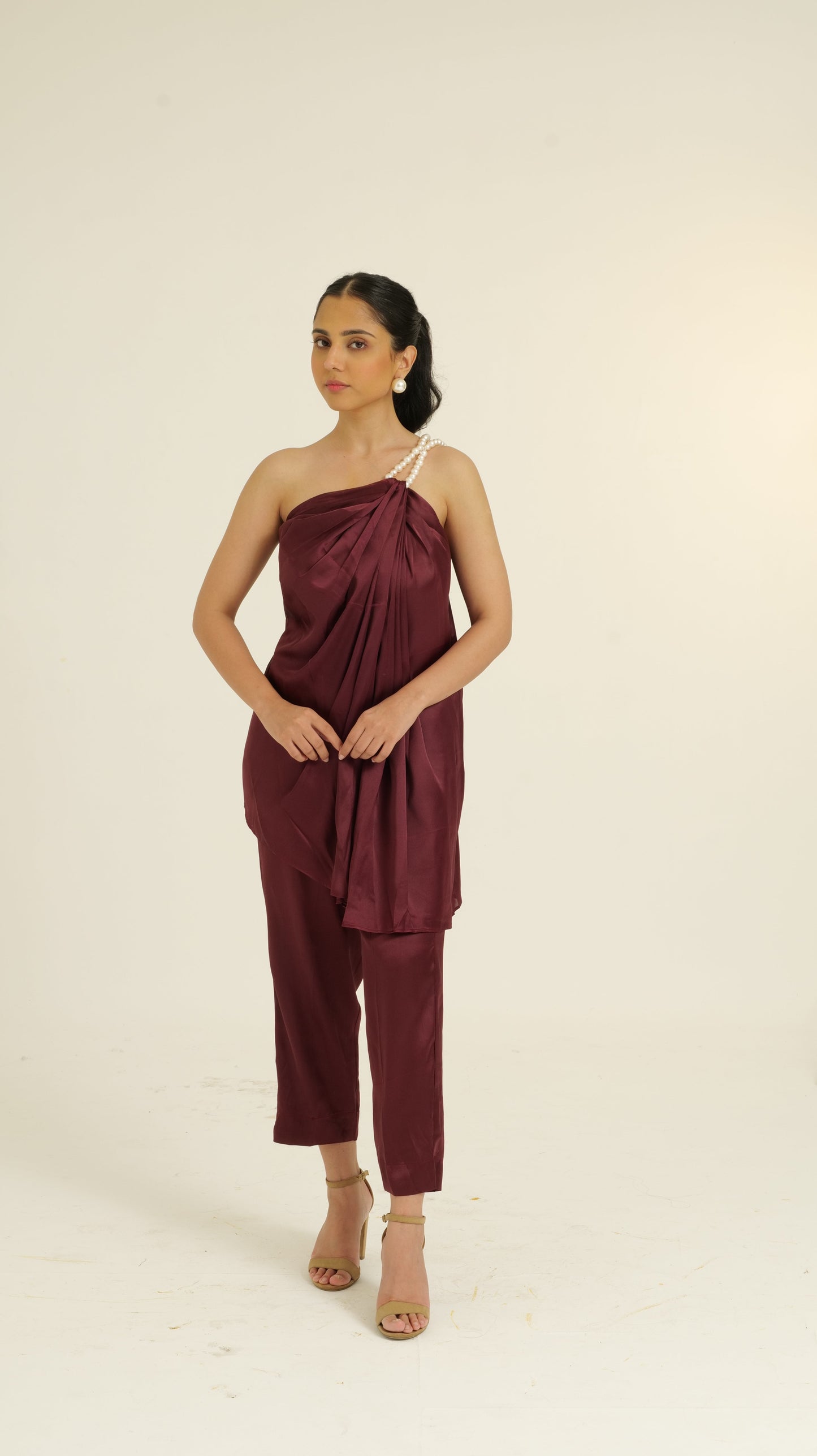 Tamanna Satin Wine set