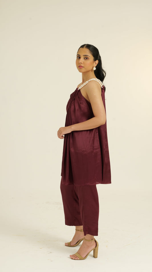 Tamanna Satin Wine set