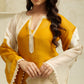 MEHNOOR SPICY MUSTARD ORGANZA SET