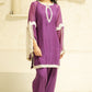 MEHNOOR AMARANTH PURPLE ORGANZA SET