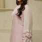 MEHNOOR LILAC FOG ORGANZA SET
