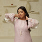 MEHNOOR LILAC FOG ORGANZA SET