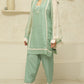 MEHNOOR SAGE GREEN ORGANZA SET