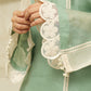 MEHNOOR SAGE GREEN ORGANZA SET