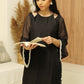 MEHNOOR NOIR BLACK ORGANZA SET