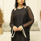 MEHNOOR NOIR BLACK ORGANZA SET