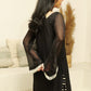 MEHNOOR NOIR BLACK ORGANZA SET