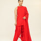 Chamak Red organza set