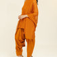 Chamak Orange organza set