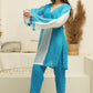 MEHNOOR IMPERIAL BLUE ORGANZA SET