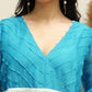 MEHNOOR IMPERIAL BLUE ORGANZA SET