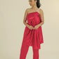 Tamanna Satin barbie pink set