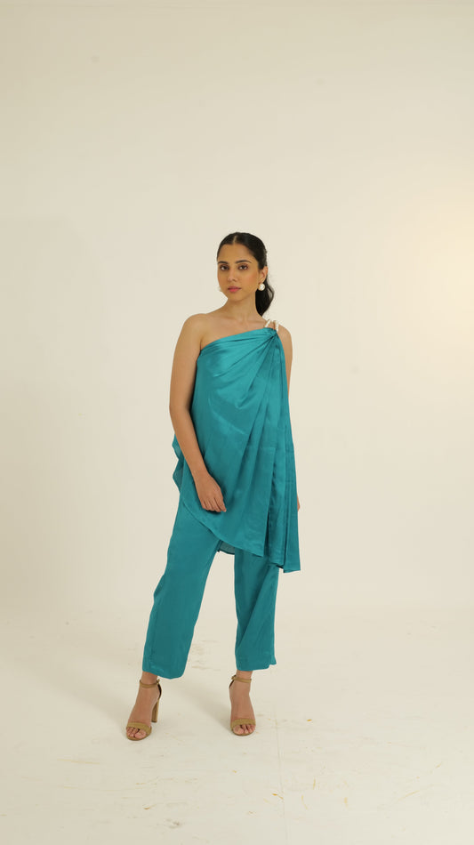 Tamanna Satin Ferozi set