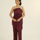 Tamanna Satin Wine set