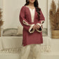 MEHNOOR CARRIAGE RED ORGANZA SET