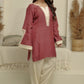 MEHNOOR CARRIAGE RED ORGANZA SET